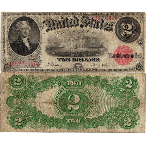 1917 $2 Legal Tender Note Fr.60 - Very Good