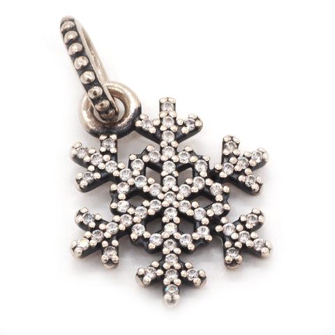 Authentic Pandora Sterling Silver "Winter Kiss" Snowflake Pendant