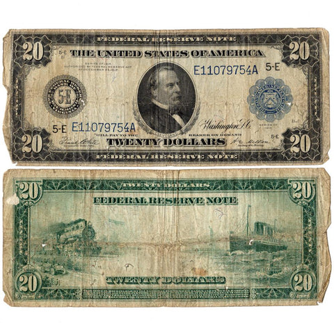 1914 $20 Federal Reserve Bank of Richmond Note Fr. 983-A - Very Good
