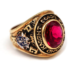 アクセサリー 10kGold Knights of Columbus Vintage Ring Vintage-10k-Gold-Knights-