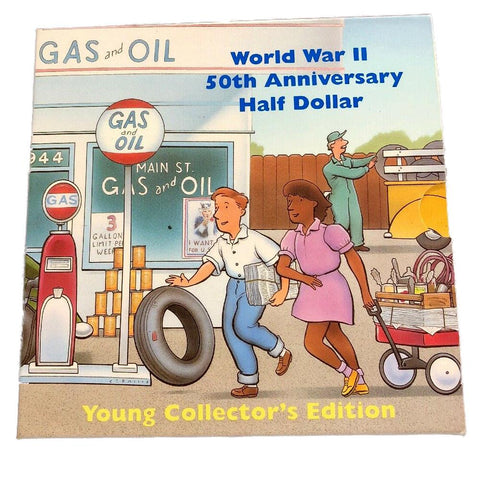 1995 World War II 50th Anniversary Half Dollar Set -Young Collectors Edition OGP
