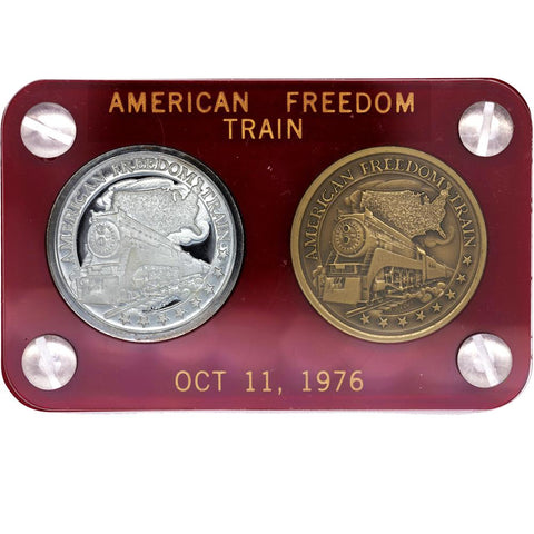 1776-1976 Bicentennial Journey American Freedom Train Silver/Bronze Coin Set