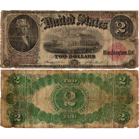 1917 $2 Legal Tender Note Fr.57 - Very Good