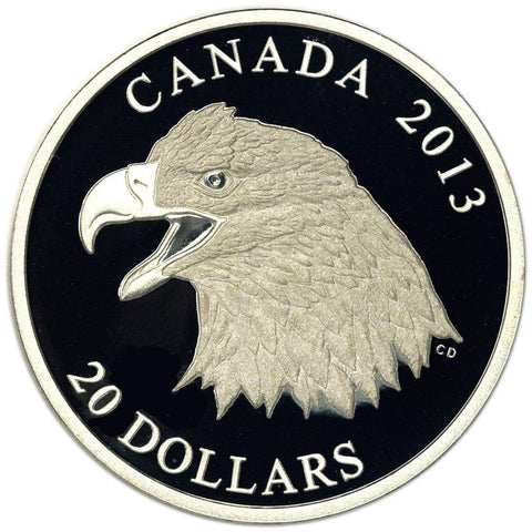 2013 Proof Canada $20 Bald Eagle Silver Coin