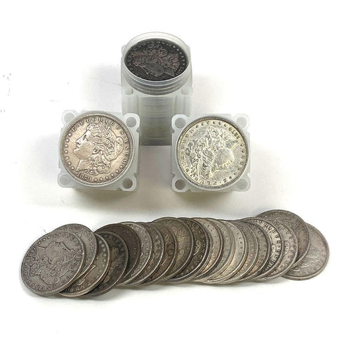 20-Coin Morgan Dollar Rolls (10+ Different Dates) - Very Good to XF+