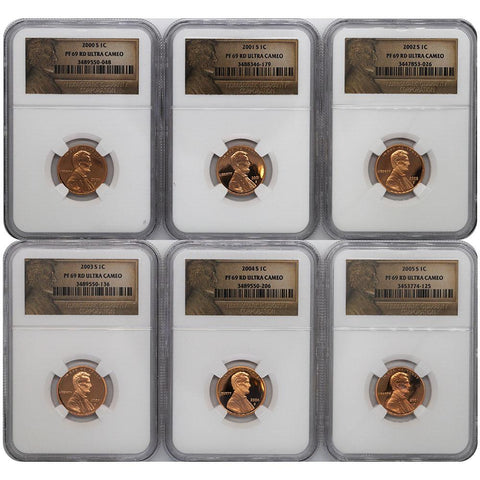 2000-2011-S Lincoln Cents Set - NGC PF69 RD Ultra Cameo