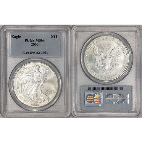 2000 American Silver Eagle - PCGS MS 69