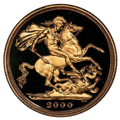 2000 Great Britain Elizabeth II Proof Gold Sovereign KM. 1002 - Gem Proof