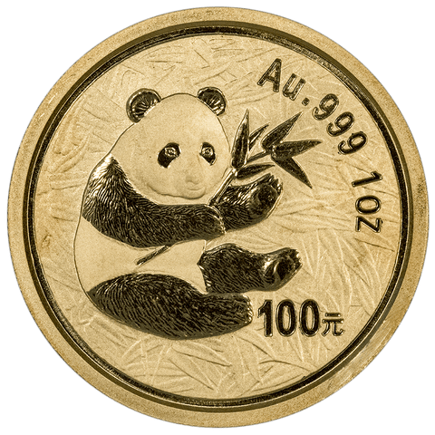 2000 100 Yuan 1 oz Gold Pandas KM.1307 - Gem Uncirculated - Semi-key