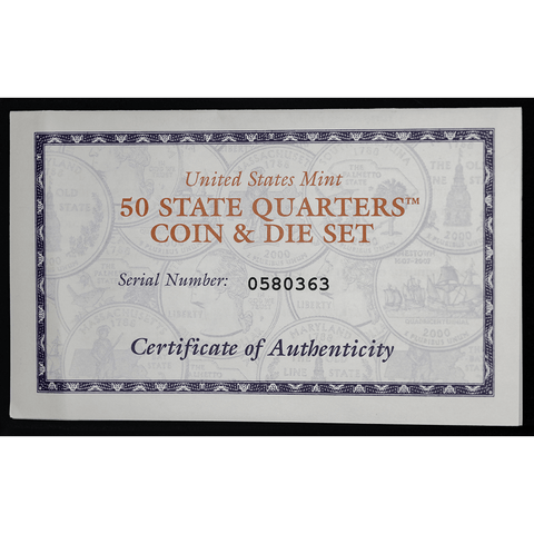 2000 Virginia Statehood Quarter & Cancelled Coin Die Set