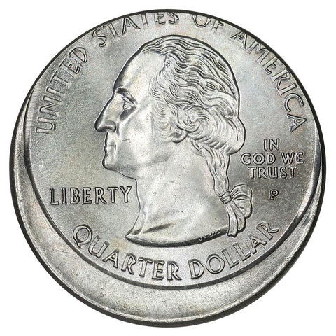 2000-P New Hampshire State Quarter - 10-11% Off Center - Uncirculated