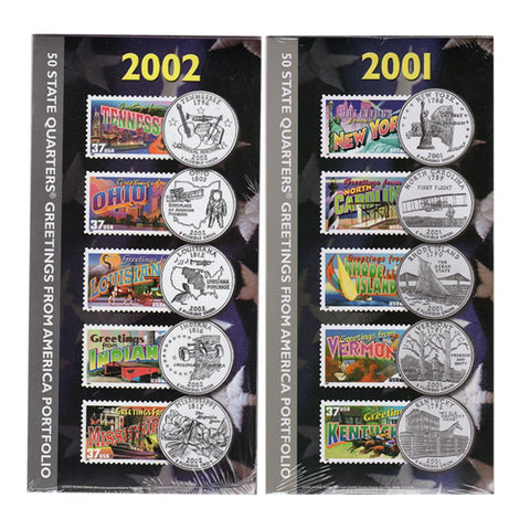 1999-2004 State Quarters "Greetings From America" Portfolio Set