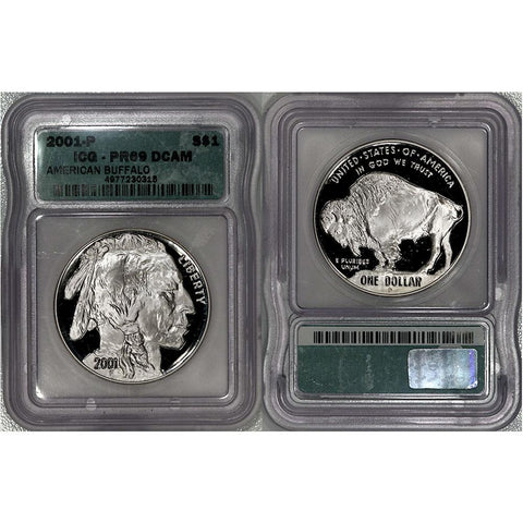 2001-P Buffalo Commemorative Silver Dollar - ICG PR 69 DCAM