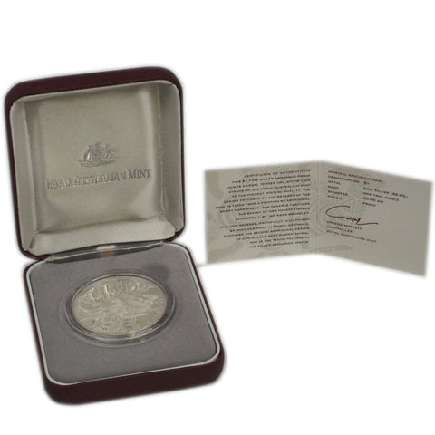 2002 $1 Australian Silver Kangaroo Proof Coin - Gem Proof in OGP