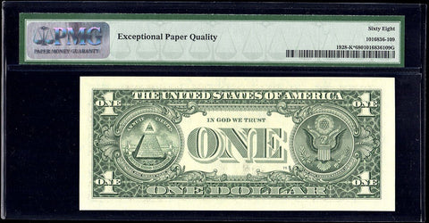 2003 $1 Dallas Federal Reserve Star Note Fr. 1928-K* - PMG Superb Gem Unc 68 EPQ