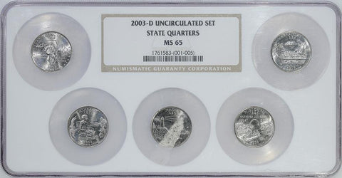 20-Coin 2003 U.S. Mint Set in NGC MS 65