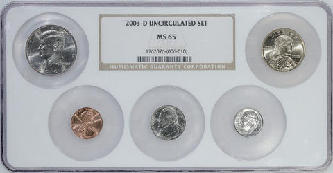 20-Coin 2003 U.S. Mint Set in NGC MS 65