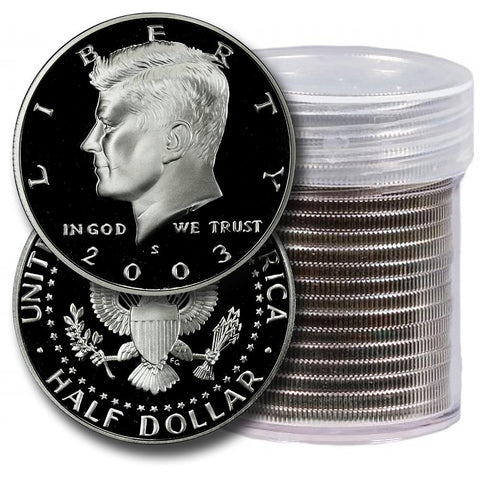 20-Coin Roll of 2003-S Proof Silver Kennedy Half Dollars - Directly From Proof Sets