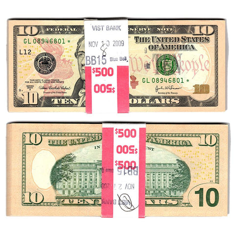 2004-A $10 Federal Reserve Star Notes - Half-Pack of 50 Consecutive Notes