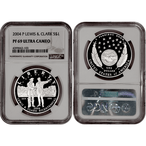 2004-P Lewis & Clark Commemorative Silver Dollar - NGC PF 69 Ultra Cameo