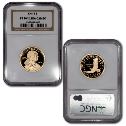 2004-S Proof Sacagawea Dollars in NGC PF 70 Ultra Cameo