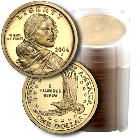 25-Coin Roll of 2004-S Proof Sacagawea Dollars - Directly From Proof Sets
