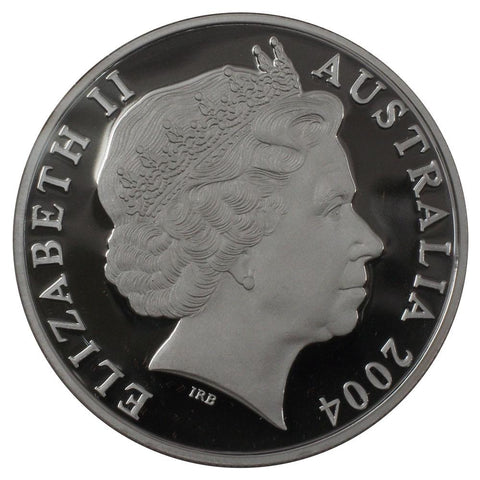 2004 $1 Silver Kangaroo Australian Proof Coin - Gem Proof in OGP