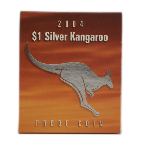 2004 $1 Silver Kangaroo Australian Proof Coin - Gem Proof in OGP