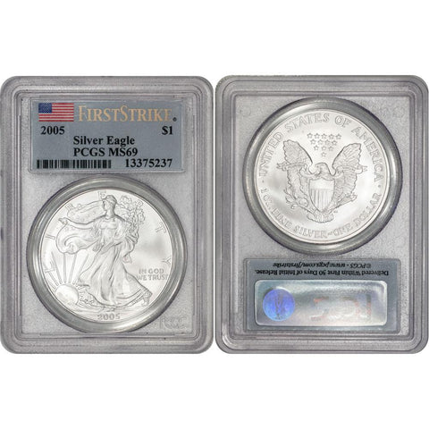 2005 American Silver Eagle - PCGS MS 69 First Strike