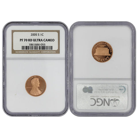 2005-S Lincoln Cent - NGC PF70 RD Ultra Cameo