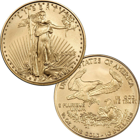 2006 $10 1/4 Oz Quarter Ounce Gold Eagle - Gem Uncirculated