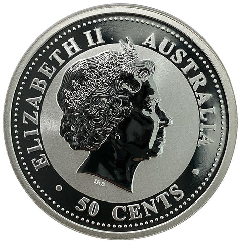 2006 Australia 50¢ 1/2 oz Silver Year of the Dog - Superb Gem