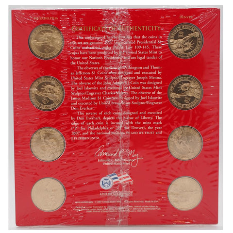 2007 United States Mint Presidential $1 Coin Uncirculated Set