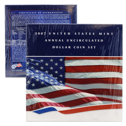 2007 United States Mint Annual Uncirculated Dollar Coin Set