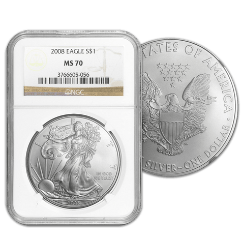 2008 American Silver Eagle in NGC MS 70