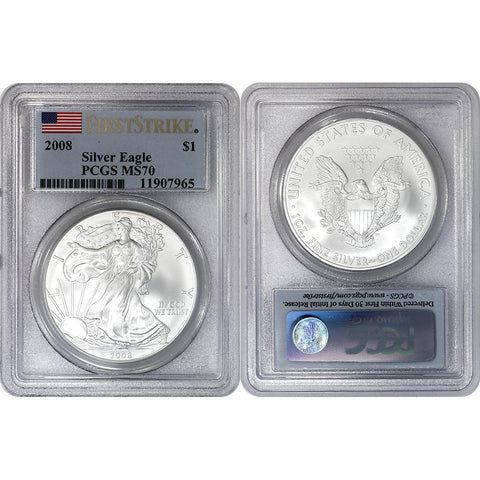 2008 American Silver Eagle - PCGS MS 70
