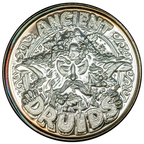2008 Ancient Druids Mardi Gras 1 oz .999 Silver Doubloon - Choice