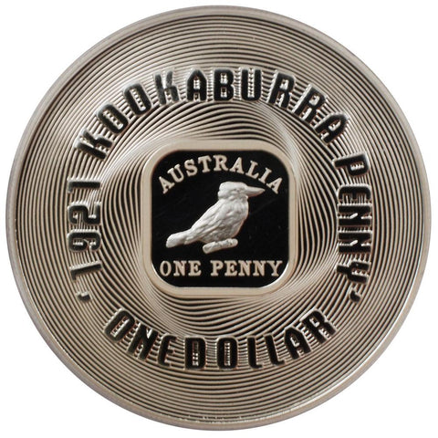 2008 RAM Subscription "1921 Kookaburra Penny" $1 Silver Proof Coin - Gem Proof in OGP