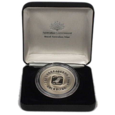 2008 RAM Subscription "1921 Kookaburra Penny" $1 Silver Proof Coin - Gem Proof in OGP
