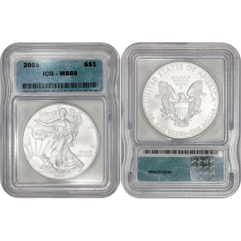 2009 American Silver Eagle - ICG MS 69