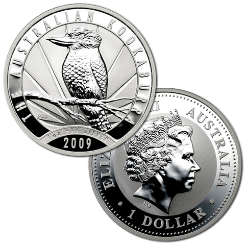 2009 Australia $1 Silver 1 oz. Kookaburra KM.1278 - Gem Uncirculated