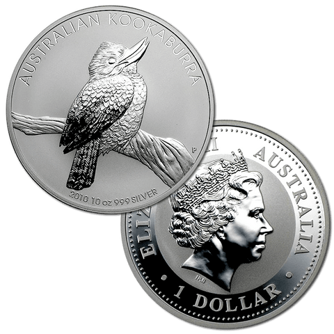 2010 Australia $1 Silver 1 oz. Kookaburra KM.1471 - Gem Uncirculated