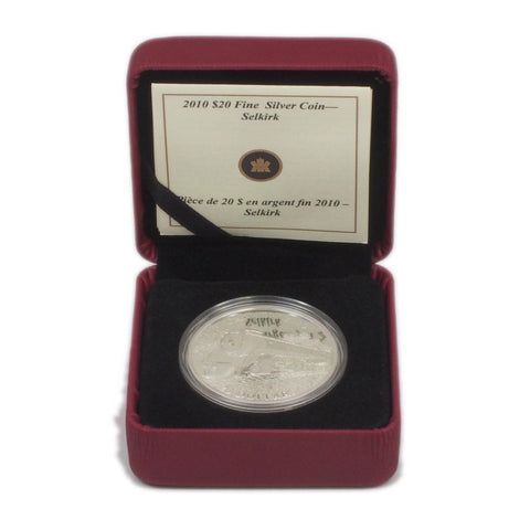 2010 $20 "Selkirk" Fine Silver Coin - Gem Proof in OGP w/ COA
