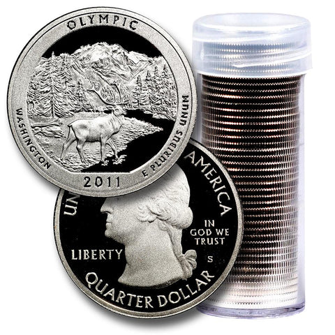 40-Coin Roll of 2011-S Olympic America The Beautiful Clad Proof Quarters - Directly From Proof Sets