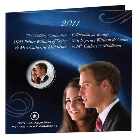 2011 25 Cent The Wedding Celebration "Prince William & Catherine Middleton" Coloured Coin