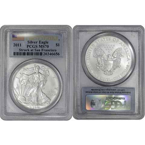 2011(S) American Silver Eagle - PCGS MS 70 First Strike