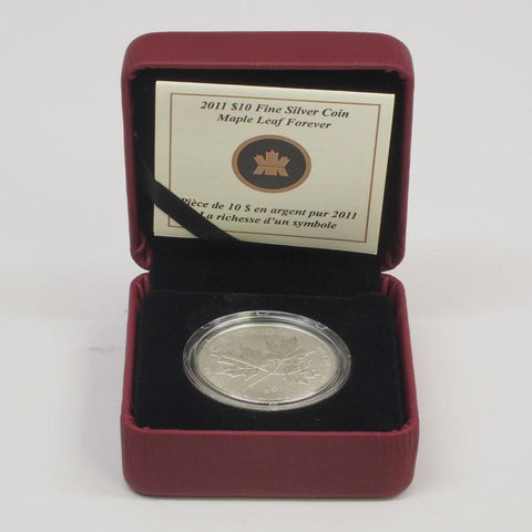 2011 Canadian $10 1/2 OZ Silver Maple Leaf - PQ BU in OGP