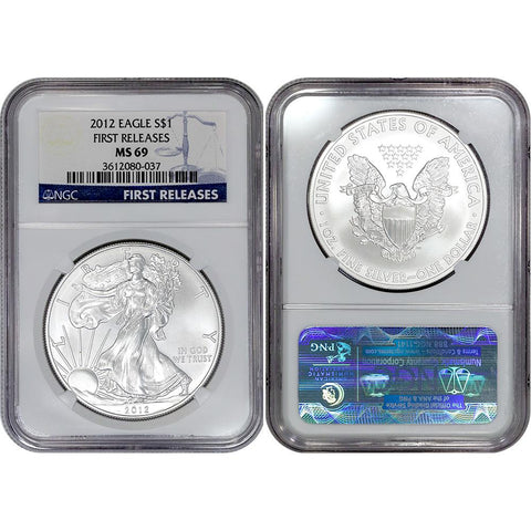 2012 American Silver Eagle - NGC MS 69 First Release