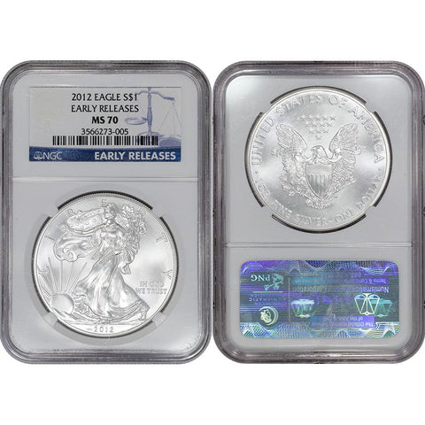 2012 American Silver Eagle - NGC MS 70 Early Releases