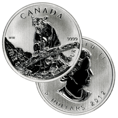 2012 Canada Cougar 1.0 oz .9999 Silver - Gem Brilliant Uncirculated
